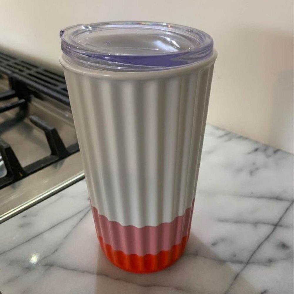Copy - STARBUCKS coffee travel mug. Cupcake design. 10 fl oz, 296 ml. Hot/Cold.…